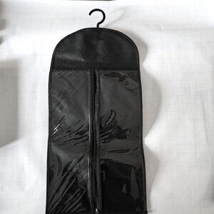 Wig Storage Bag Holder w Plastic Zippered Front